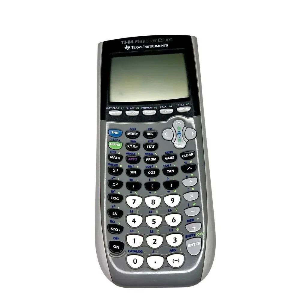 Texas Instruments TI-84 Plus Silver Edition Gray Handheld Graphing Calculator